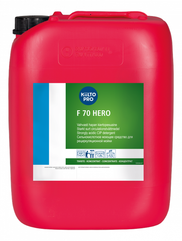 F 70 HERO: 35 % fosforihappo, 20 litr.